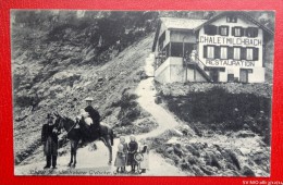 Delcampe - Chalet Milchbach Oberer Gletscher Grindelwald - Animée -  1907  - Cachet Du Chalet  - Recto/verso - Grindelwald