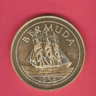 BERMUDA Edward VIII Abdicated Crown Pattern PROOF - Bermuda