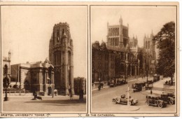 Royaume Uni. Bristol. University Tower, The Cathedral - Bristol