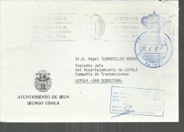 IRUN GUIPUZCOA CC CON FRANQUICIA AYUNTAMIENTO - Postage Free