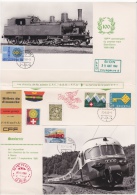 Feuille Commémorative Du 100ème Anniversaire Du Premier Train Sion - Sierre 1868 - 1968 - Valais - Wallis - SBB CFF - Ferrocarril