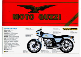 Moto Guzzi V 50 Monza 1981 Depliant Brochure Originale Factory Brochure Catalog Prospekt - Motorräder