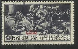 EGEO 1930 LERO (LEROS) FERRUCCI CENT. 50 CENTESIMI USATO USED OBLITERE´ - Egée (Lero)