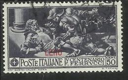 EGEO 1930 LERO (LEROS) FERRUCCI CENT. 50 CENTESIMI USATO USED OBLITERE´ - Ägäis (Lero)