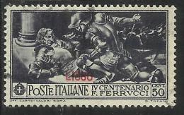 EGEO 1930 LIPSO (LISSO) FERRUCCI CENT. 50 CENTESIMI USATO USED OBLITERE´ - Egée (Lipso)