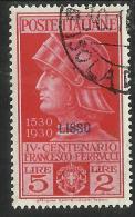 EGEO 1930 LIPSO (LISSO) FERRUCCI LIRE 5 + 2 L. USATO USED OBLITERE´ - Egeo (Lipso)