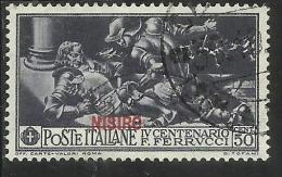 EGEO 1930 NISIRO FERRUCCI CENT. 50 CENTESIMI USATO USED OBLITERE´ - Egée (Nisiro)