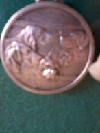 Medaglia D' Argento 800 - Peso G. 10,52 - D. 28 Mm.  Cani Da Caccia. - Autres & Non Classés
