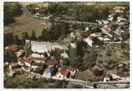 GENCAY - Les Ruines Du Vieux Château - Vue Aérienne.  CPM Dentelée. - Gencay