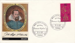 JOHANNES KEPLER, MATHEMATICIAN, COVER FDC, 1971, GERMANY - Informática