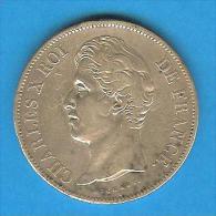 Monnaies ) 5 Frs - Charles X - 1827 - W - Lille- - 5 Francs