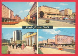 158607 / Karl-Marx-Stadt - Wilhelm Pieck Strasse , ROSENHOF , INTERHOTEL  " CHEMNITZER HOF ", NATIONEN STRASSE Germany - Chemnitz (Karl-Marx-Stadt 1953-1990)