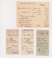 3 Quittances Pour Mandat De Poste - 3 Empfangschein Für Eine Postanweisung - Poste De Chippis En 1927 + 1 Feuille Notice - Zwitserland