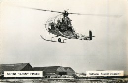Hélicoptère  - ** SO-1281 Djinn **- France - Carte - édit; Aviation Mag - Voir 2 Scans. - Helicopters