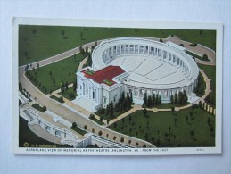 ETATS UNIS AEROPLANE VIEW OF MEMORIAL AMPHITHEATRE ARLINGTON VA FROM THE ESAT - Arlington