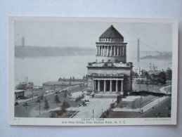 ETATS UNIS NEW YORK GRANTS TOMB AND NEW BRIDGE OVER HUDSON RIVER - Hudson River