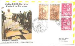 76928)  FDC Della Visita Di Ss.giovanni Paolo II In BENELUX-DISPACCIO SPECIALE- 21-5-1985 - Cartas & Documentos