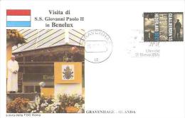 76932)  FDC Della Visita Di Ss.giovanni Paolo II In BENELUX-visita A GRAVENHAGE13-5-1985 - Cartas & Documentos