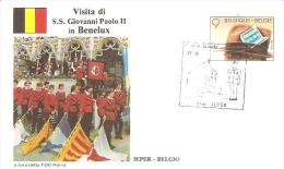 76936)  FDC Della Visita Di Ss.giovanni Paolo II In BENELUX-visita A IEPER-17-5-1985 - Herdenkingskaarten - Gezamelijke Uitgaven [HK]