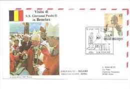 76937)  FDC Della Visita Di Ss.giovanni Paolo II In BENELUX-visita A  LOUVEIGNE-21-5-1985 - Cartas Commemorativas - Emisiones Comunes [HK]