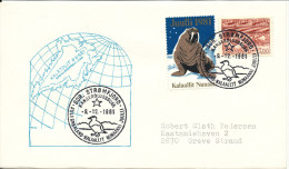 Greenland Cover With Special Christmas Postmark And Christmas Seal Sdr. Strömfjord 9-12-1981 - Storia Postale