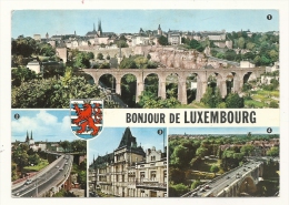 Cp, Luxembourg, Luxembourg-Ville, Multi-Vues, Voyagée - Luxembourg - Ville