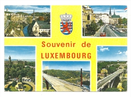 Cp, Luxembourg, Luxembourg-Ville, Multi-Vues, Voyagée - Luxembourg - Ville