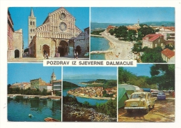 Cp, Yougoslavie, Zagreb, Izdavac I TisakNip "Vjusnic, Multi-Vues, Voyagée 1973 - Yougoslavie