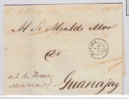 1861-H-13. * CUBA ESPAÑA SPAIN. ISABEL II. CORREO OFICIAL. 1861. OFFICIAL MAIL. SOBRE MARCA HABANA TIPO I. - Vorphilatelie