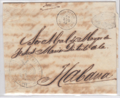 1862-H-12. * CUBA ESPAÑA SPAIN. ISABEL II. CORREO OFICIAL. 1862. OFFICIAL MAIL. SOBRE C/ FECHADOR SAN CRISTOBAL. - Prefilatelia