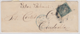 1868-H-15. CUBA ESPAÑA SPAIN. ISABEL II. 1868. Ed.Ant.14. SOBRE 20c. DE LA HABANA A MALLORCA - Prefilatelia