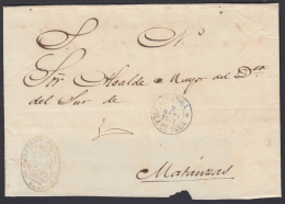 1871-H-6. CUBA ESPAÑA SPAIN. REPUBLICA. CORREO OFICIAL 1871. OFFICIAL MAIL. SOBRE C/  MARCA CIDRA VIOLETA. RARA. - Prephilately