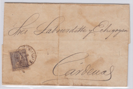 1874-H-2. CUBA ESPAÑA SPAIN. REPUBLICA. 1874. Ed.27. LOCAL MAIL. SOBRE CORREO INTERIOR CON 12 ½ C. RARO. - Prephilately