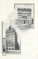 228383-Indiana, Indianapolis, Columbia Club & Commercial Club Buildings, Indianapolis News Series - Indianapolis