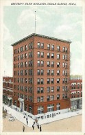 228403-Iowa, Cedar Rapids, Security Bank Building, Baylis Post Card Co No 38005 - Cedar Rapids