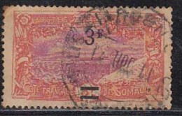 Surcharge 3f On 5f,  French Somali Coast / Somalia, Railway Bridge, Train, Used 1922 - Gebraucht