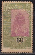 Surcharged 60c On 75c Used 1922, French Somali Coast / Somalia, Women  Cond., As Scan - Oblitérés