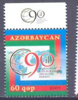 2009. Azerbaijan, 90y Of Diplomatic Service In Azerbaijan, 1v, Mint/** - Azerbaijan