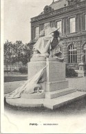 PARIS - 75 -  CPA DOS SIMPLE De La Statue De  Messonnier - Jl/ENCH11  - - Standbeelden