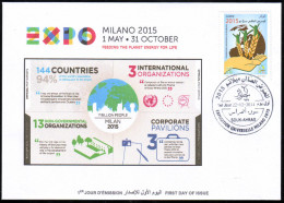 ARGELIA 2014 FDC  FDC Expo Milan 2015 Milano Universal Expo -  Italia Italy Exposition Food - 2015 – Mailand (Italien)