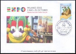 ARGELIA 2014 FDC  FDC Expo Milan 2015 Milano Universal Expo - Foody  Italia Italy Exposition Food - 2015 – Milaan (Italië)