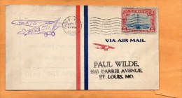 USA 1930 Air Mail Cover - 1c. 1918-1940 Brieven