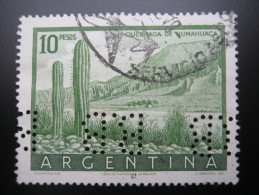 Argentinien    ,  FIRMENLOCHUNG , Perfin , 2 Scans  , Selten - Used Stamps