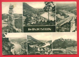 158625 / Königstein (Saechs. Schw.) -  BARBARINE BLICK V DER FESTUNG , LILIENSTEIN , FESTUNG  Germany PAR AVION BULGARIA - Koenigstein (Saechs. Schw.)
