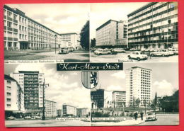 158631 / Karl-Marx-Stadt - CAR , MOTOR BIKE , STRASSE - Germany Deutschland Allemagne Germania - Chemnitz (Karl-Marx-Stadt 1953-1990)