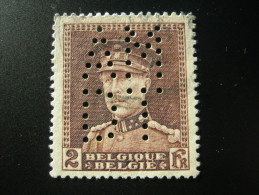 Belgien   ,  FIRMENLOCHUNG , Perfin , 2 Scans  , Selten - 1909-34