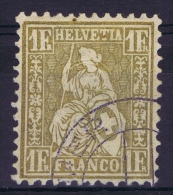 Switserland, 1862 Yv Nr 41 Used  Mi Nr 28 - Usados