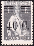 PORTUGAL - 1928-1929, Ceres, Com Sobretaxa.  40 S/ 1 E.  Pap. Lustrado.  D. 12 X 11 1/2  (*) MNG  MUNDIFIL  Nº 482 - Unused Stamps