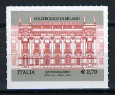 2013 -  Italia - Italy - Politecnico Di Milano - Mint - MNH - 2011-20: Mint/hinged