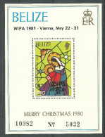 Belize Bloc De Feuille Neufs Sans Charniére, Peu Gomme,  MINT NEVER HINGED, CHRISTMAS - Belice (1973-...)